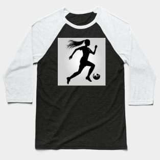 Soccer player running with ball Baseball T-Shirt